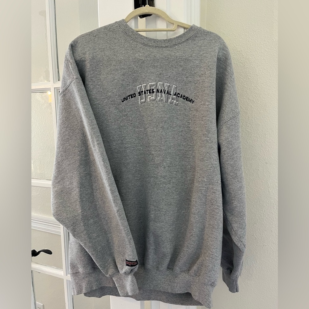 Vintage embroidered United States Naval Academy Jansport sweatshirt